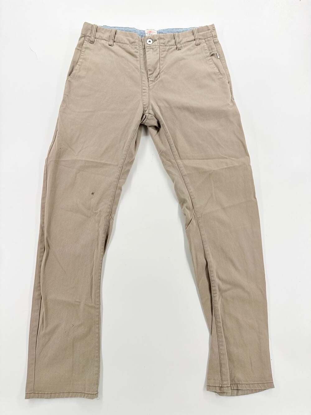 Worn Win Pants Size M Brown Cotton Chino Trousers